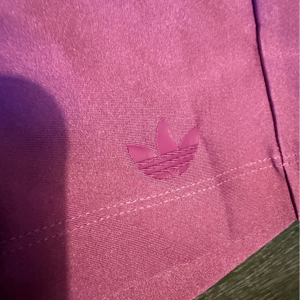 NWT Adidas Originals 3-Stripes Spandex Cycling Shorts- Semi Pulse Lilac - MED - Picture 11 of 13